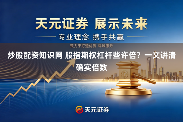 炒股配资知识网 股指期权杠杆些许倍？一文讲清确实倍数